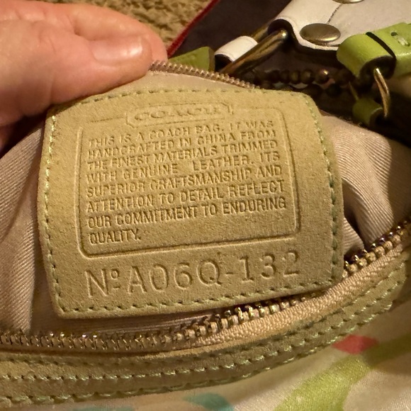 Multi-Color Authentic Coach Logo Bag with Dust Bag - Picture 2 of 4